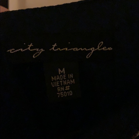 Fitted Navy One Shoulder Dress with Beading - Picture 4 of 4